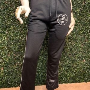 Off-White Black Track Pants Joggers NWT Authentic Streetwear Grail Unisex